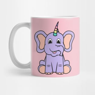 Elephanticorn, the combination of elephant and unicorn Mug